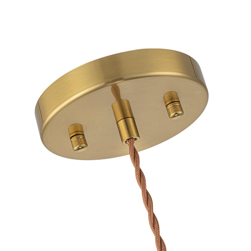 Modern Ribbed Glass Dome - Shaped Single Pendant Light - LightfixturesUAE