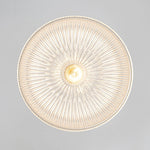 Modern Ribbed Glass Dome - Shaped Single Pendant Light - LightfixturesUAE