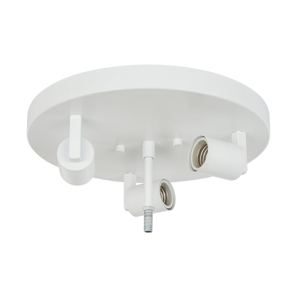 Modern Romantic 3 - Light Daisy Crackled Glass Round Flush Mount Ceiling Light - LightfixturesUAE