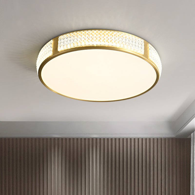 Modern Round Acrylic LED Flush Mount Ceiling Light - LightfixturesUAE