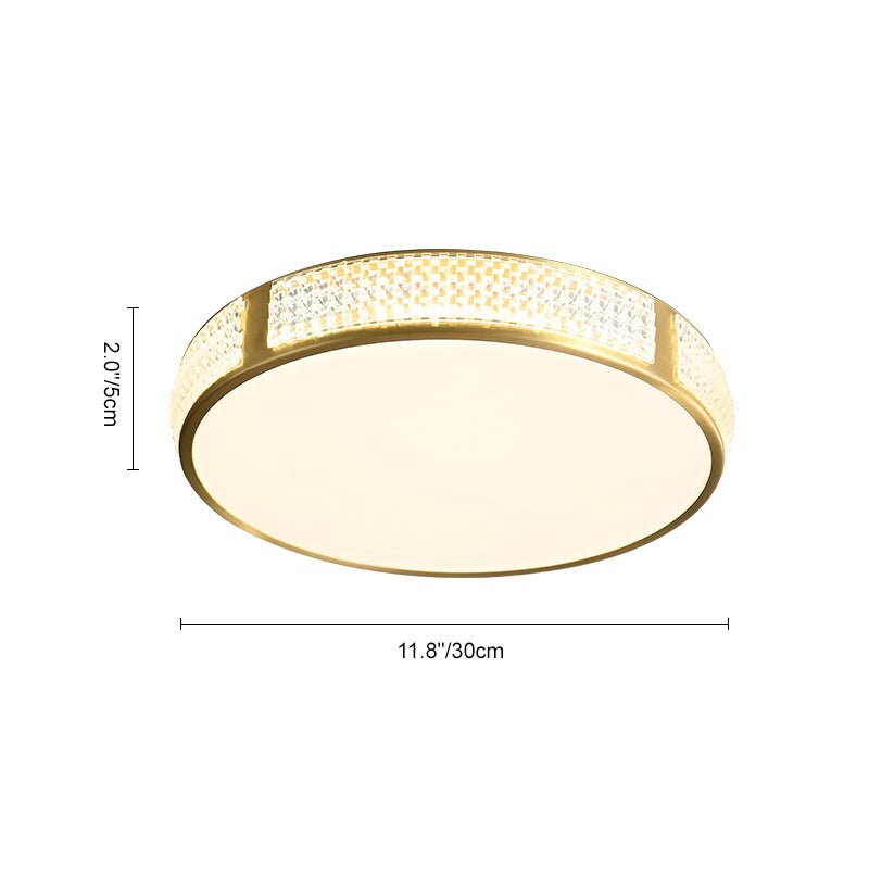 Modern Round Acrylic LED Flush Mount Ceiling Light - LightfixturesUAE