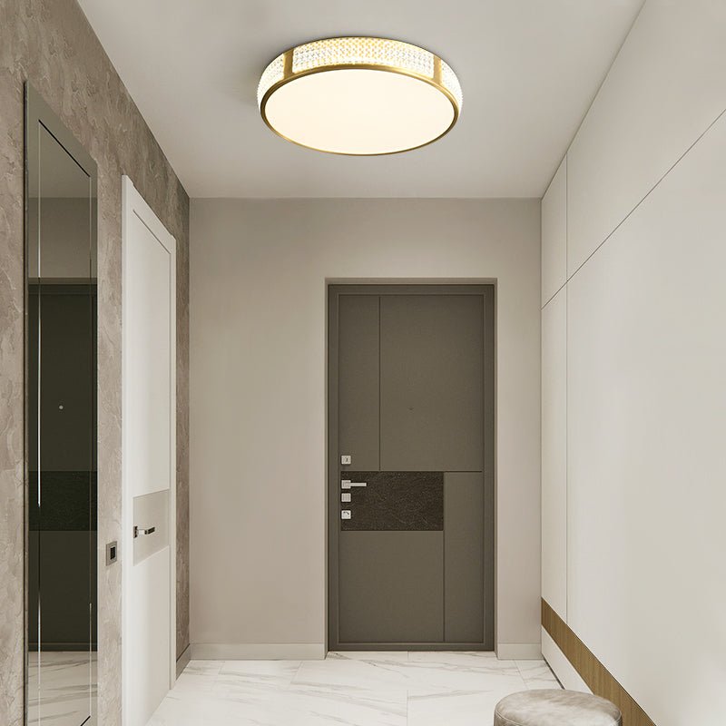 Modern Round Acrylic LED Flush Mount Ceiling Light - LightfixturesUAE