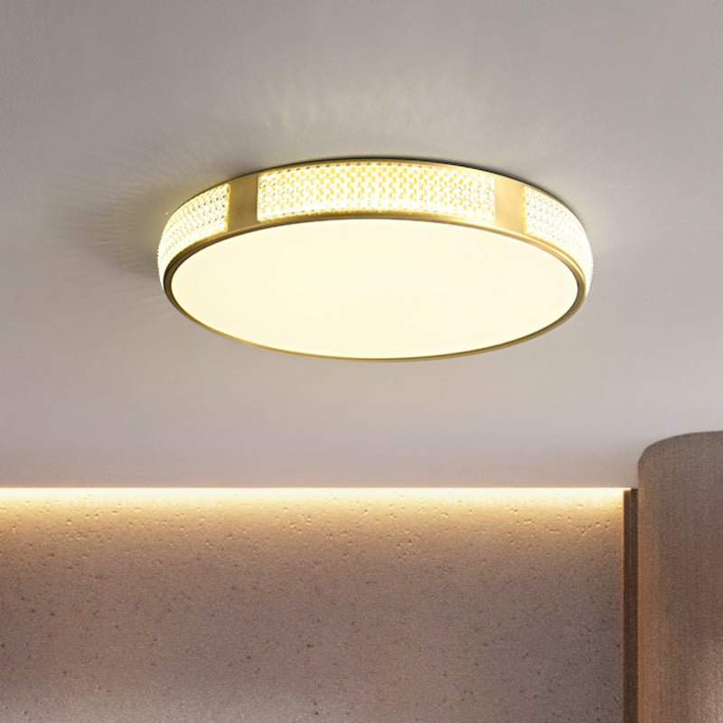Modern Round Acrylic LED Flush Mount Ceiling Light - LightfixturesUAE