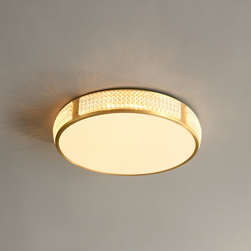 Modern Round Acrylic LED Flush Mount Ceiling Light - LightfixturesUAE