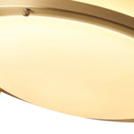 Modern Round Brass Glass LED Flush Mount Ceiling Light - LightfixturesUAE