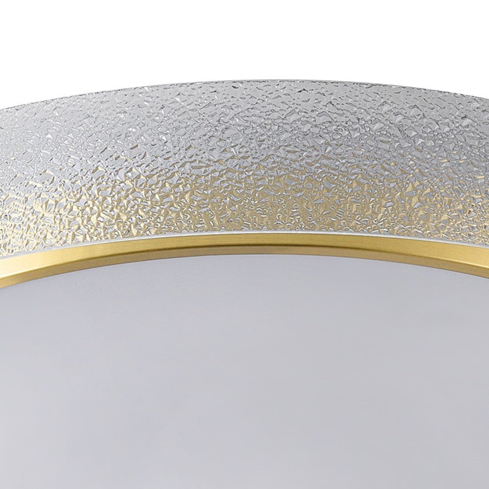 Modern Round Glass LED Flush Mount Ceiling Light - LightfixturesUAE