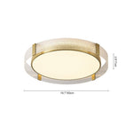 Modern Round Glass LED Flush Mount Ceiling Light - LightfixturesUAE