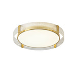 Modern Round Glass LED Flush Mount Ceiling Light - LightfixturesUAE