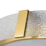 Modern Round Glass LED Flush Mount Ceiling Light - LightfixturesUAE