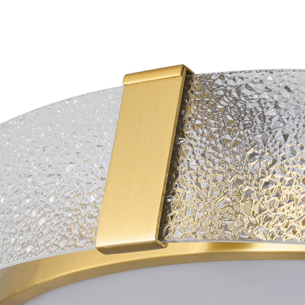 Modern Round Glass LED Flush Mount Ceiling Light - LightfixturesUAE