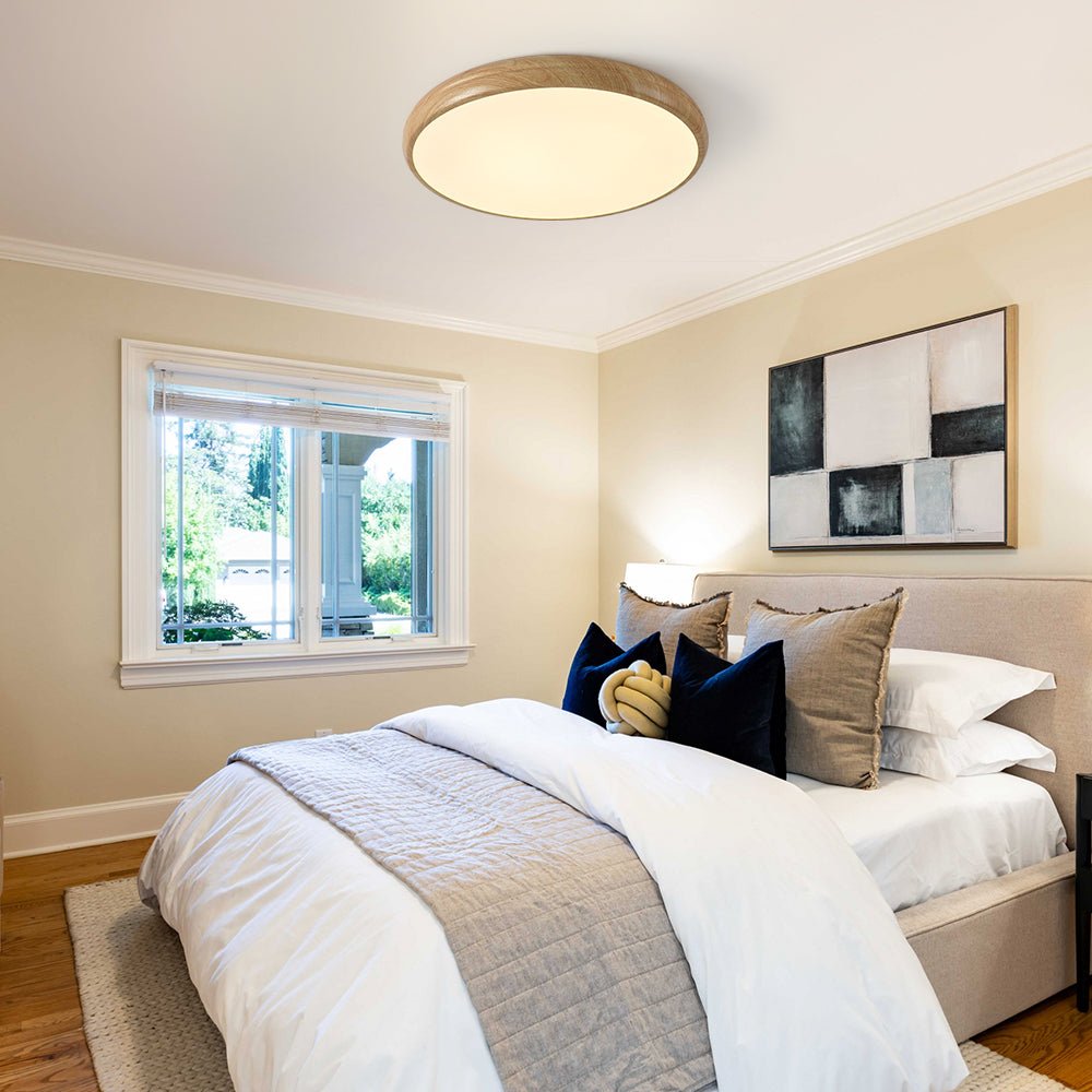 Modern Round LED Flush Mount Ceiling Light - LightfixturesUAE
