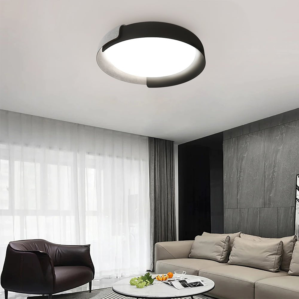 Modern Round LED Flush Mount Ceiling Light - LightfixturesUAE