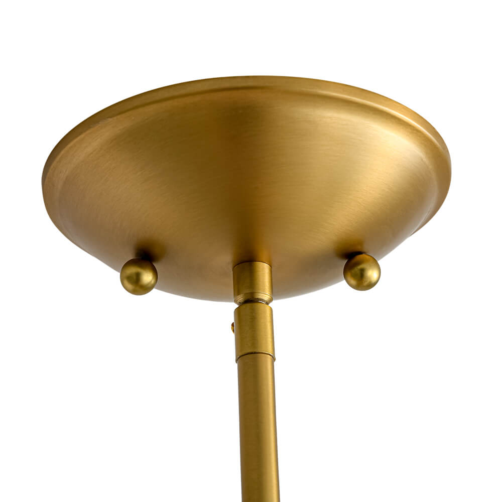 Modern Single - Light Clear Glass Semi - Flush Mount - LightfixturesUAE