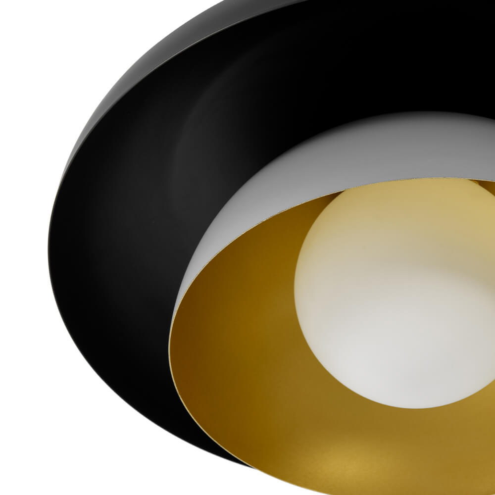 Modern Single - Light Double Layer Arc Ceiling Light - LightfixturesUAE