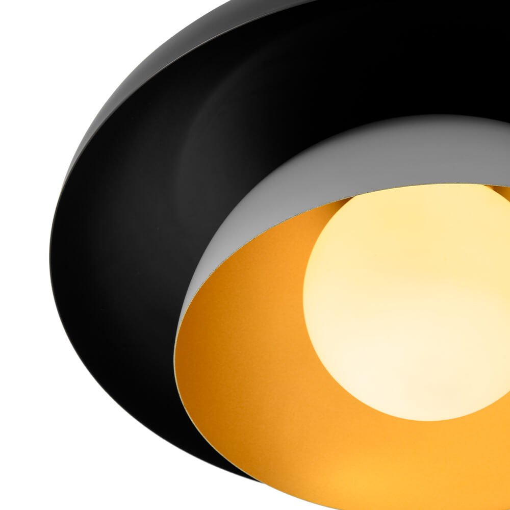 Modern Single - Light Double Layer Arc Ceiling Light - LightfixturesUAE
