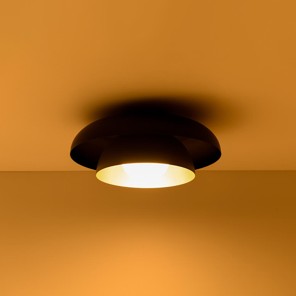 Modern Single - Light Double Layer Arc Ceiling Light - LightfixturesUAE