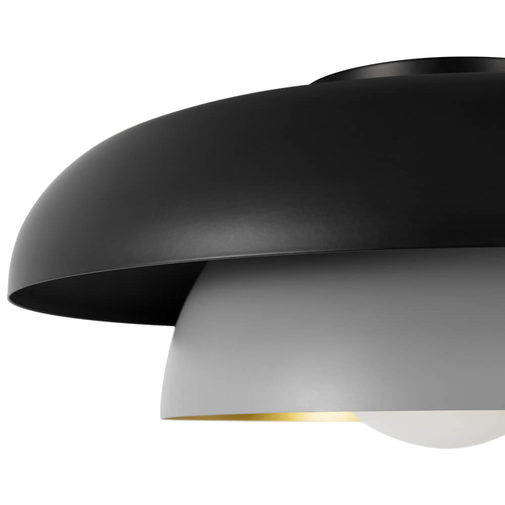 Modern Single - Light Double Layer Arc Ceiling Light - LightfixturesUAE