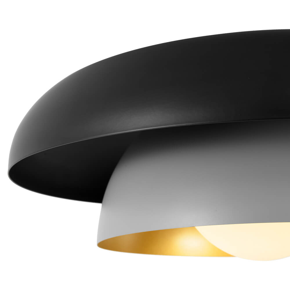 Modern Single - Light Double Layer Arc Ceiling Light - LightfixturesUAE