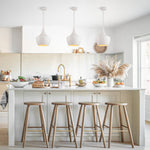 Modern Single Light Kitchen Island Wrought Iron Pendant - LightfixturesUAE