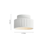 Modern Single Light Resin Flush Mount Ceiling Light - LightfixturesUAE