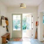 Modern Single Light Resin Flush Mount Ceiling Light - LightfixturesUAE