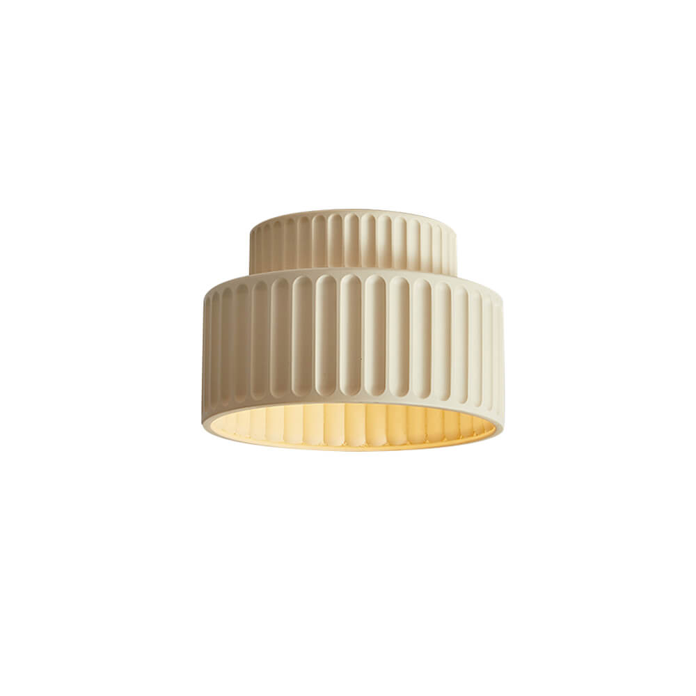 Modern Single Light Resin Flush Mount Ceiling Light - LightfixturesUAE