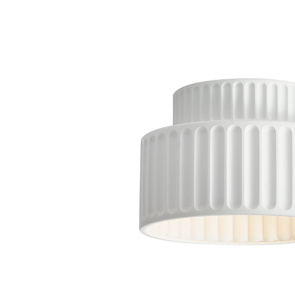 Modern Single Light Resin Flush Mount Ceiling Light - LightfixturesUAE