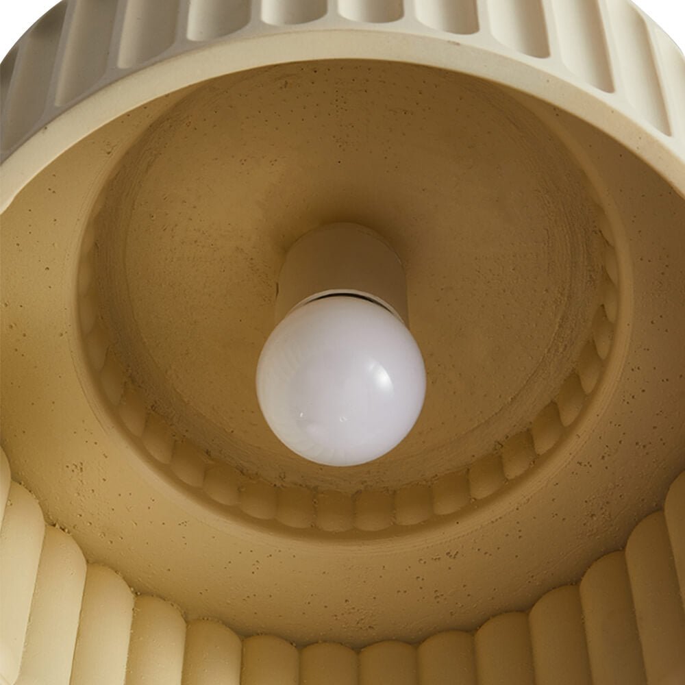 Modern Single Light Resin Flush Mount Ceiling Light - LightfixturesUAE