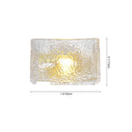Modern Single Light Ripple Glass Wall Light - LightfixturesUAE