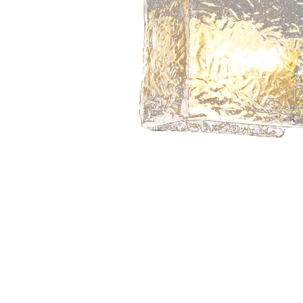 Modern Single Light Ripple Glass Wall Light - LightfixturesUAE