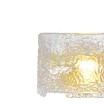 Modern Single Light Ripple Glass Wall Light - LightfixturesUAE