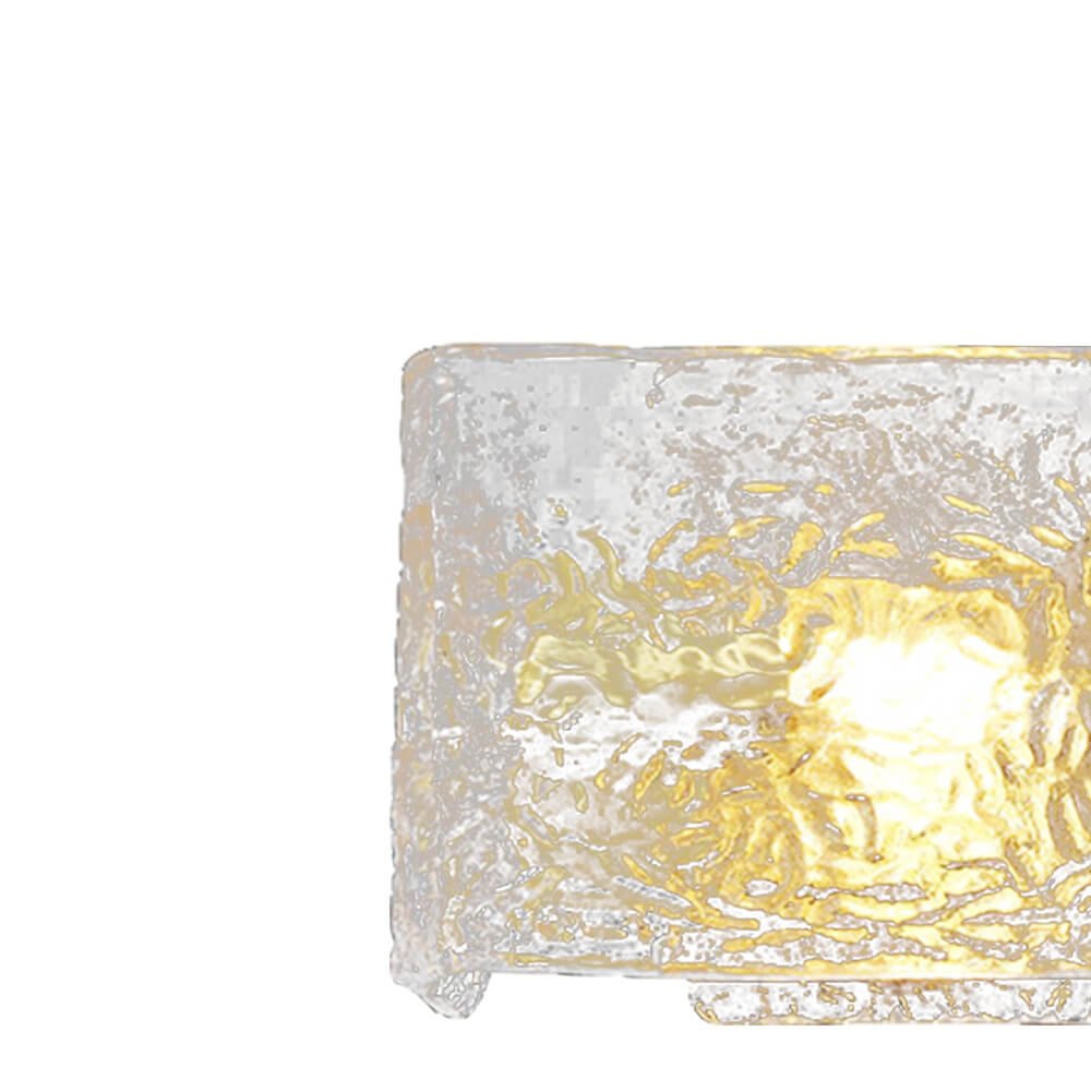 Modern Single Light Ripple Glass Wall Light - LightfixturesUAE