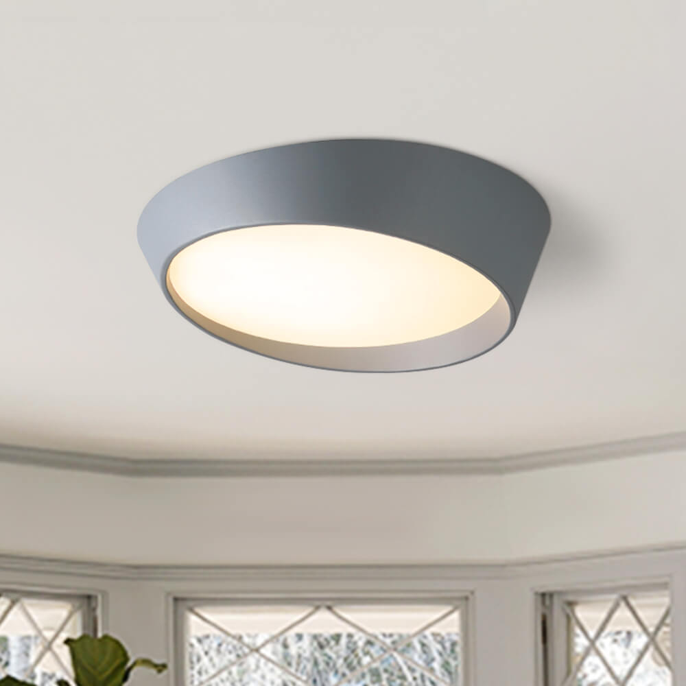 Modern Slant LED Flush Mount Truncated Cone Ceiling Light - LightfixturesUAE