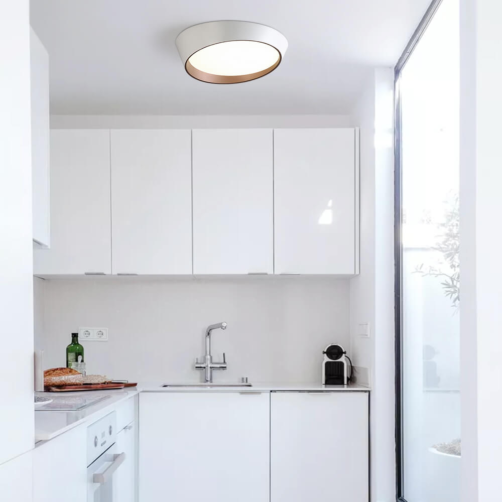 Modern Slant LED Flush Mount Truncated Cone Ceiling Light - LightfixturesUAE