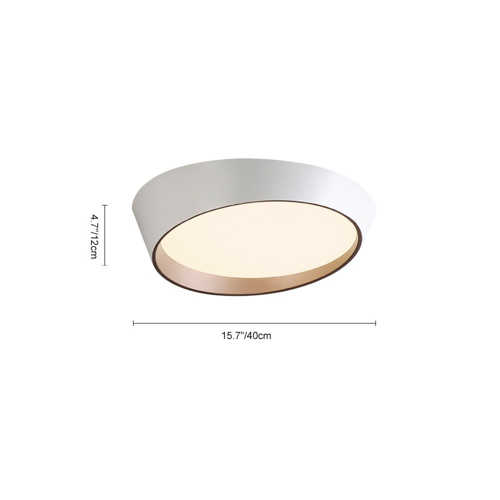 Modern Slant LED Flush Mount Truncated Cone Ceiling Light - LightfixturesUAE