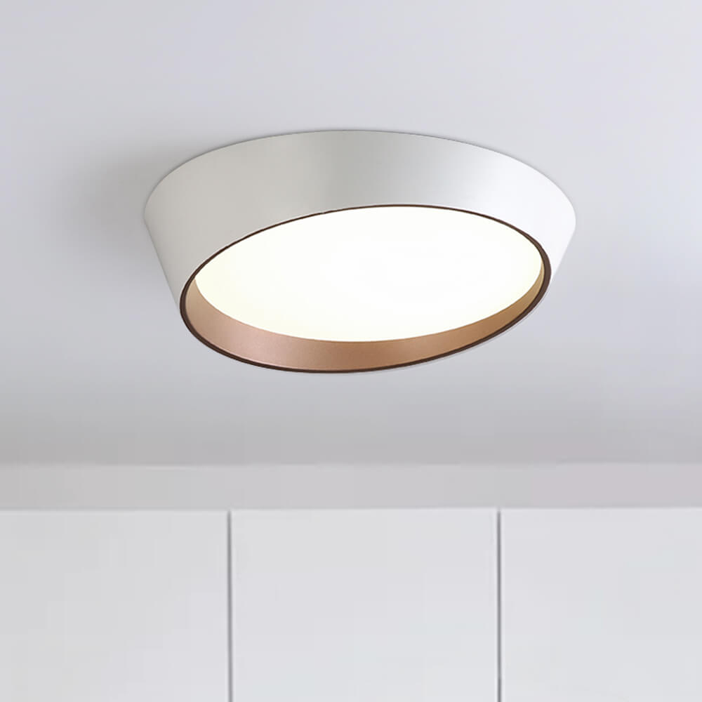 Modern Slant LED Flush Mount Truncated Cone Ceiling Light - LightfixturesUAE
