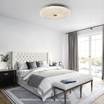 Modern Sparkle Glass Three - color LED Flush Mount Ceiling Light - LightfixturesUAE