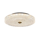 Modern Sparkle Glass Three - color LED Flush Mount Ceiling Light - LightfixturesUAE