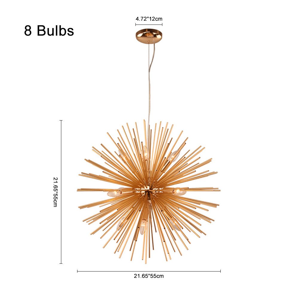 Modern Style 8/12 Light Sunburst Firework Sputnik Chandelier - LightfixturesUAE
