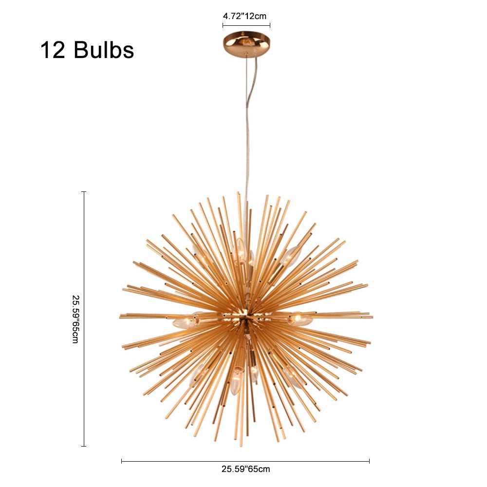 Modern Style 8/12 Light Sunburst Firework Sputnik Chandelier - LightfixturesUAE