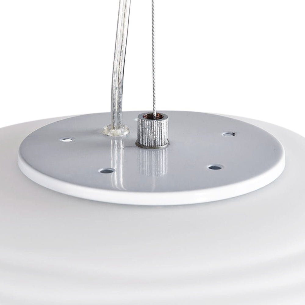 Modern White 1 Light Glass Pendant Light - LightfixturesUAE