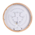 Modern Wooden Round LED Dimmable Flush Mount Ceiling Light - LightfixturesUAE