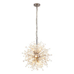 Natural Style 9 - Light Dandelion Firework Sputnik Crystal Glass Chandelier - LightfixturesUAE