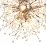 Natural Style 9 - Light Dandelion Firework Sputnik Crystal Glass Chandelier - LightfixturesUAE