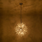 Natural Style 9 - Light Dandelion Firework Sputnik Crystal Glass Chandelier - LightfixturesUAE