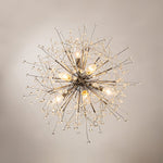 Natural Style 9 - Light Dandelion Firework Sputnik Crystal Glass Chandelier - LightfixturesUAE