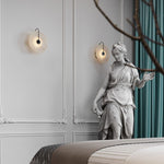 Nordic 1 - Light Classic Black and White Round LED Wall Light - LightfixturesUAE