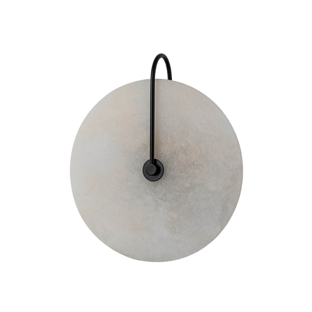 Nordic 1 - Light Classic Black and White Round LED Wall Light - LightfixturesUAE