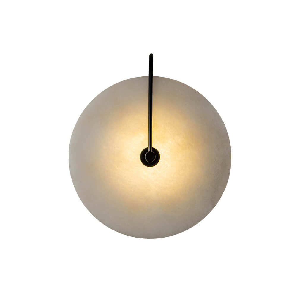 Nordic 1 - Light Classic Black and White Round LED Wall Light - LightfixturesUAE