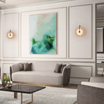 Nordic 1 - Light Classic Black and White Round LED Wall Light - LightfixturesUAE